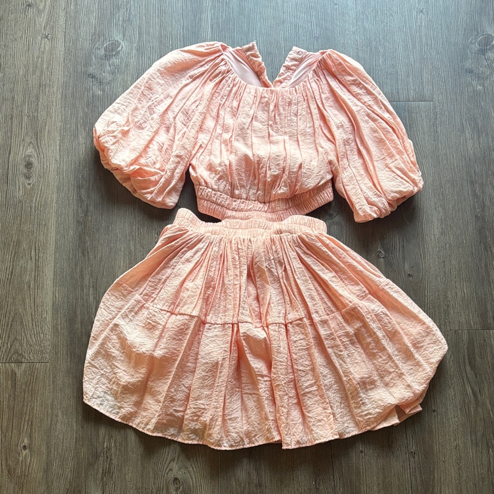Peach Mini Dress